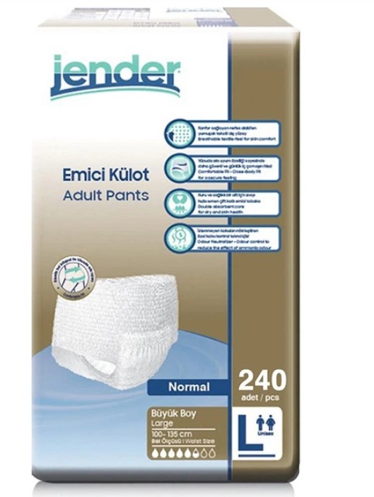 Підгузки-трусики для дорослих Jender, розмір L (100-135cм), 30шт